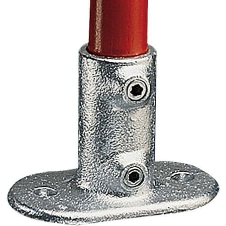 Kee Klamp Railing Flange Galvanized Iron Pipe Fittings - Fits 2 Schedule 40 Pipe 62 9
